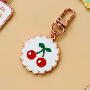 Cherries Enamel Charm