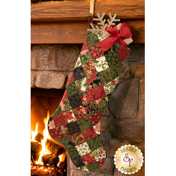  Fast Fusible Patchwork Large Stocking Kit - Merry Manor Metallic 2025