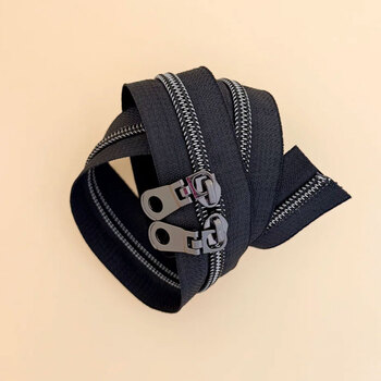 Sewing Illustrations Zipper 30" Double Slide - Black