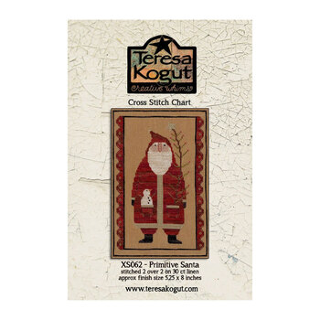Primitive Santa Cross Stitch Pattern