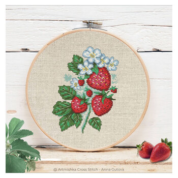 Strawberry Cross Stitch Pattern