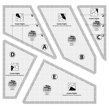 Creative Grids Crazier Eight Templates - 5 pieces