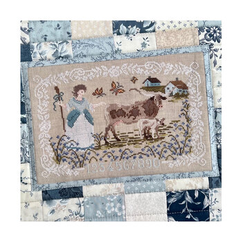 Bessie in the Bluebells Cross Stitch Pattern