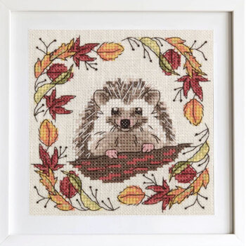 Woodland Hedgehog Cross Stitch Pattern
