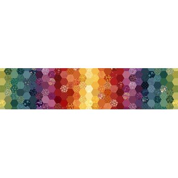 Patrick's Promise R162111D Multi Hexagon by Christine Schulte for Marcus Fabrics