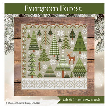 Evergreen Forest Cross Stitch Pattern