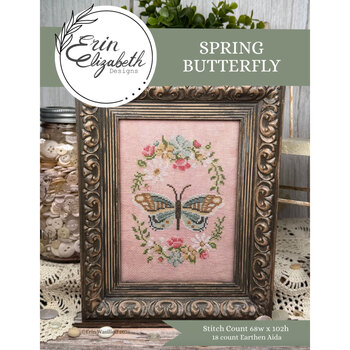 Spring Butterfly Cross Stitch Pattern