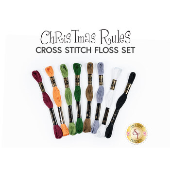 Christmas Rules Cross Stitch Floss Set