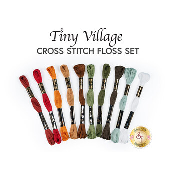 Tiny Village Cross Stitch Floss Set