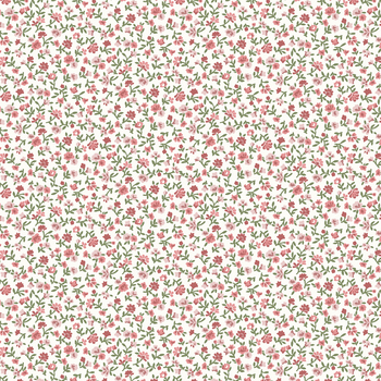 Lina Basic 4514-622 Small Flowers Rose by Stof Fabrics