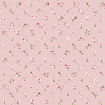 Lina Basic 4514-626 Roses Rose by Stof Fabrics