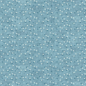 Lina Basic 4514-632 Small Triangles Blue by Stof Fabrics