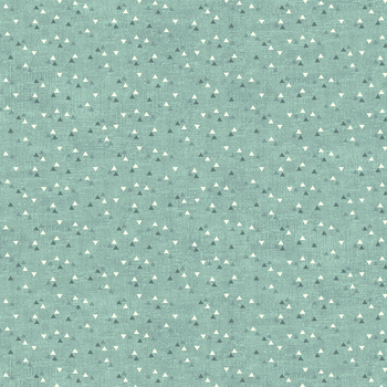 Lina Basic 4514-641 Small Triangles Green by Stof Fabrics