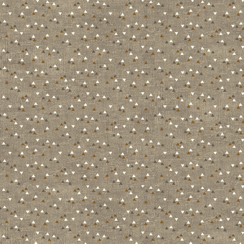 Lina Basic 4514-647 Small Triangles Sand by Stof Fabrics