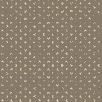 Lina Basic 4514-650 Dots Brown by Stof Fabrics