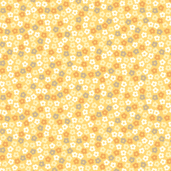 Lina Basic 4514-651 Flowers Yellow by Stof Fabrics