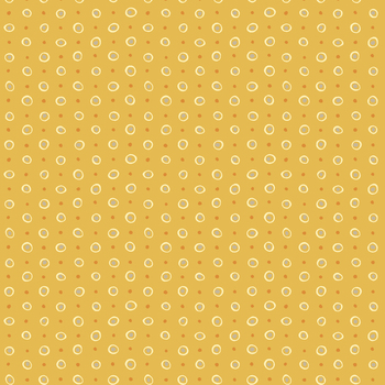 Lina Basic 4514-655 Dots Yellow by Stof Fabrics