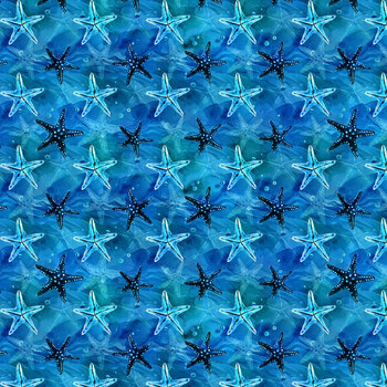 Blue Abyss 5294-75 Blue Ocean by Claudia McKinney for Blank Quilting
