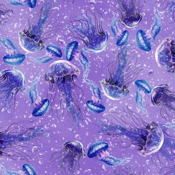 Blue Abyss 5298-52 Lilac by Claudia McKinney for Blank Quilting