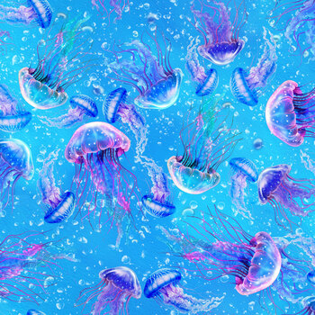 Blue Abyss 5298-77 Pacific by Claudia McKinney for Blank Quilting