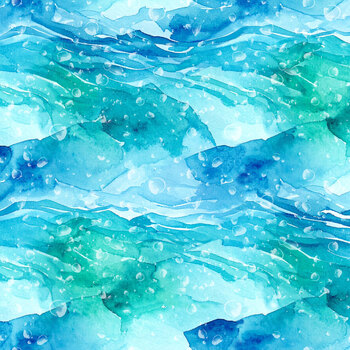 Blue Abyss 5299-78 Turquoise by Claudia McKinney for Blank Quilting