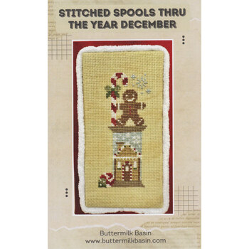 Stitched Spools Thru The Year - December Cross Stitch Pattern
