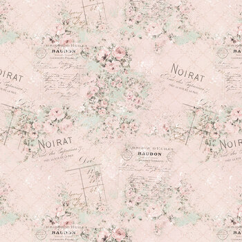 Buttons and Keepsakes 5361-22- Muted Pink by Frank Garcia for Blank Quilting
