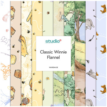 Classic Winnie Flannel  Yardage by W.A. Dodge for Studio E Fabrics