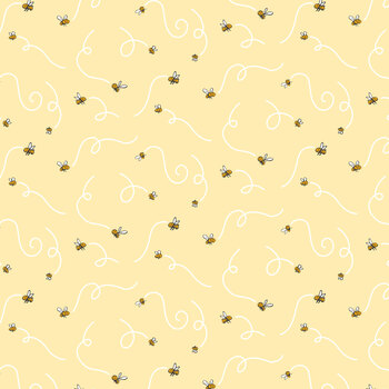 Classic Winnie Flannel 9631F-44 Yellow by W.A. Dodge for Studio E Fabrics