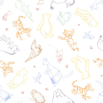 Classic Winnie Flannel 9636F-47 Multi by W.A. Dodge for Studio E Fabrics