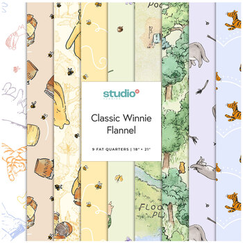 Classic Winnie Flannel  Fat Quarter Bundle W.A. Dodge for Studio E Fabrics