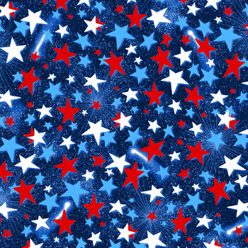 Star Power 108"s - 108" Wide 1005-78 Navy by Sassy 37 Designs for Henry Glass Fabrics