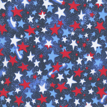Star Power 108"s - 108" Wide 1005-78 Navy by Sassy 37 Designs for Henry Glass Fabrics