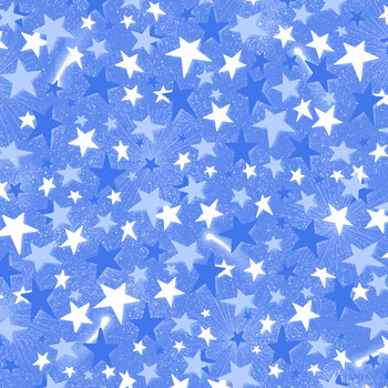 Star Power 108"s - 108" Wide 1005-11 Blue by Sassy 37 Designs for Henry Glass Fabrics