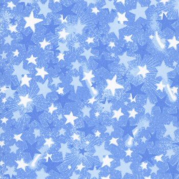 Star Power 108"s - 108" Wide 1005-11 Blue by Sassy 37 Designs for Henry Glass Fabrics