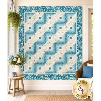  Log Cabin Throw Size Quilt Kit - Sewing Bird