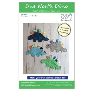 Due North Dino Crinkle Toy Pattern