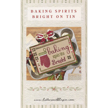 Baking Spirits Bright On Tin Cross Stitch Pattern