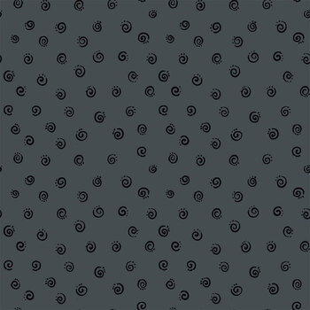 Book Buddies SB20053-190 Squiggle Dark Grey by Clothworks