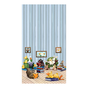 Book Buddies SB20461-999 Multi Border by Clothworks