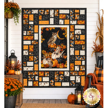  Stained Glass Panel Quilt II Kit - Night Owl