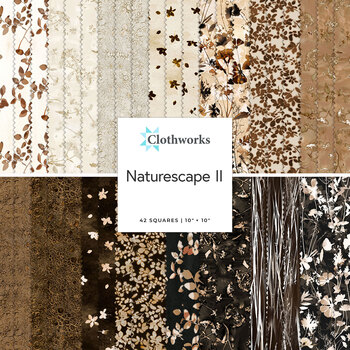 Naturescape II  10" Squares Liz St. Andre for Clothworks