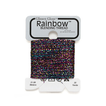Glissen Gloss Rainbow Blending Thread 900/904 Multi-Black