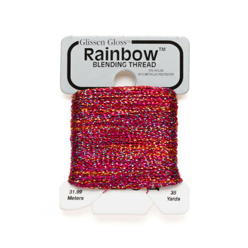 Glissen Gloss Rainbow Blending Thread 616 Multi Red
