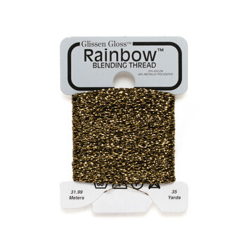 Glissen Gloss Rainbow Blending Thread 906/907 Black Silver Gold