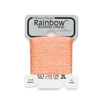 Glissen Gloss Rainbow Blending Thread 630 Iridescent Salmon