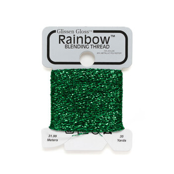 Glissen Gloss Rainbow Blending Thread 306 Emerald Green