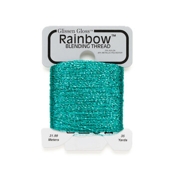 Glissen Gloss Rainbow Blending Thread 202 Light Teal Blue