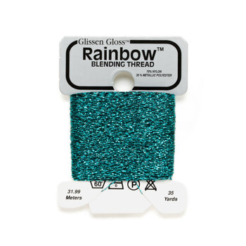 Glissen Gloss Rainbow Blending Thread 200 Dark Teal Green