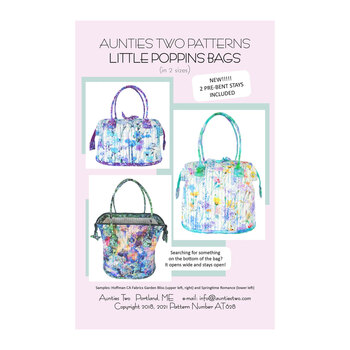Little Poppins Bags Pattern - Includes Stays